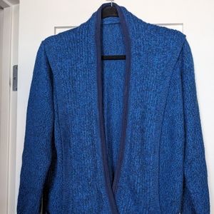 Gorgeous blue mohair open cardigan